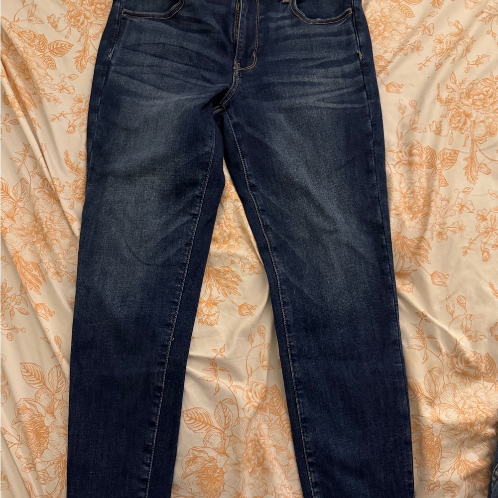 American Eagle Outfitters Dark Blue High Rise Jeans